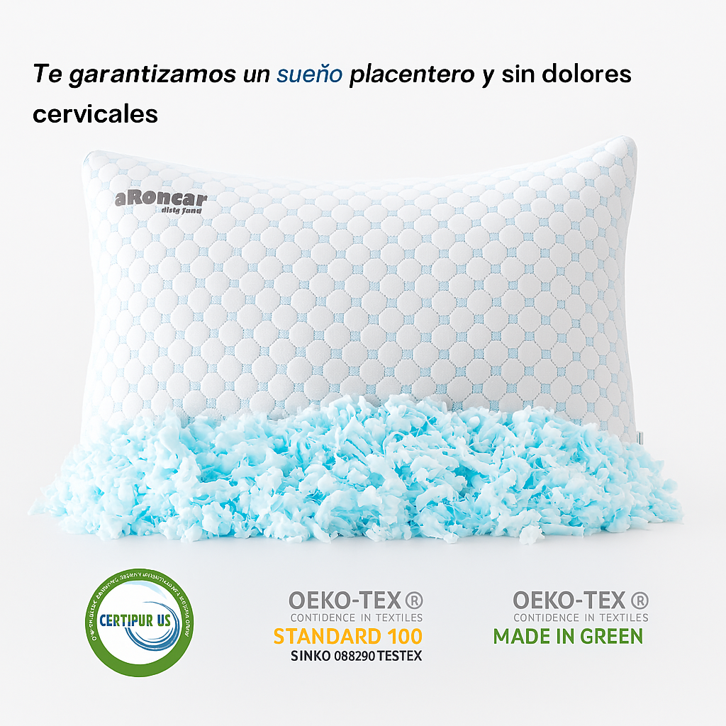 Pack 2 Almohadas aRoncar + 2 Antifaz Standard