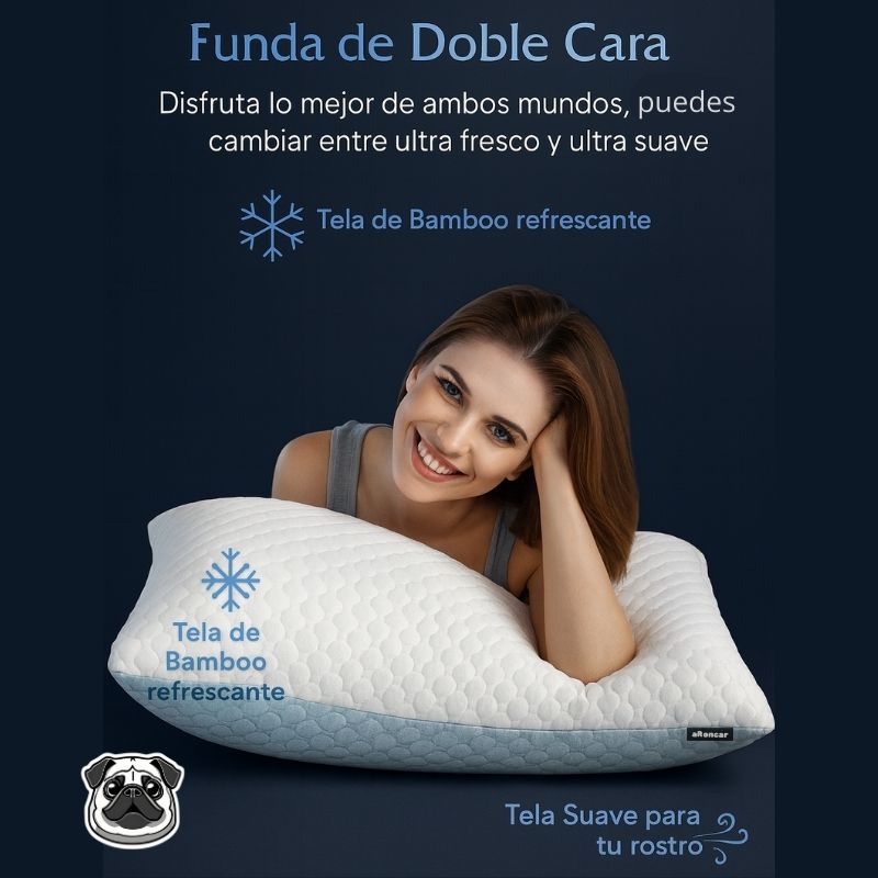 Pack 2 Almohadas aRoncar + 2 Antifaz Standard