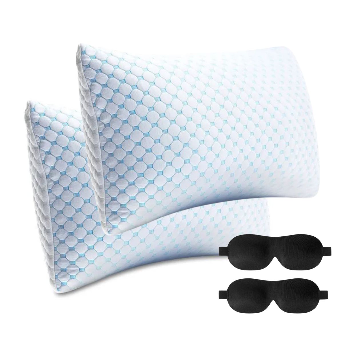 Pack 2 Almohadas aRoncar + 2 Antifaz Standard
