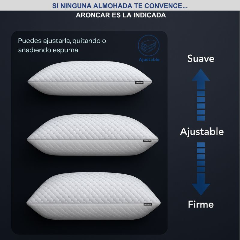 Almohada aRoncar+Espuma viscoelástica adicional
