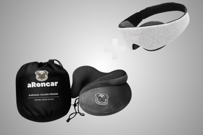 Almohada viajera + Antifaz premium