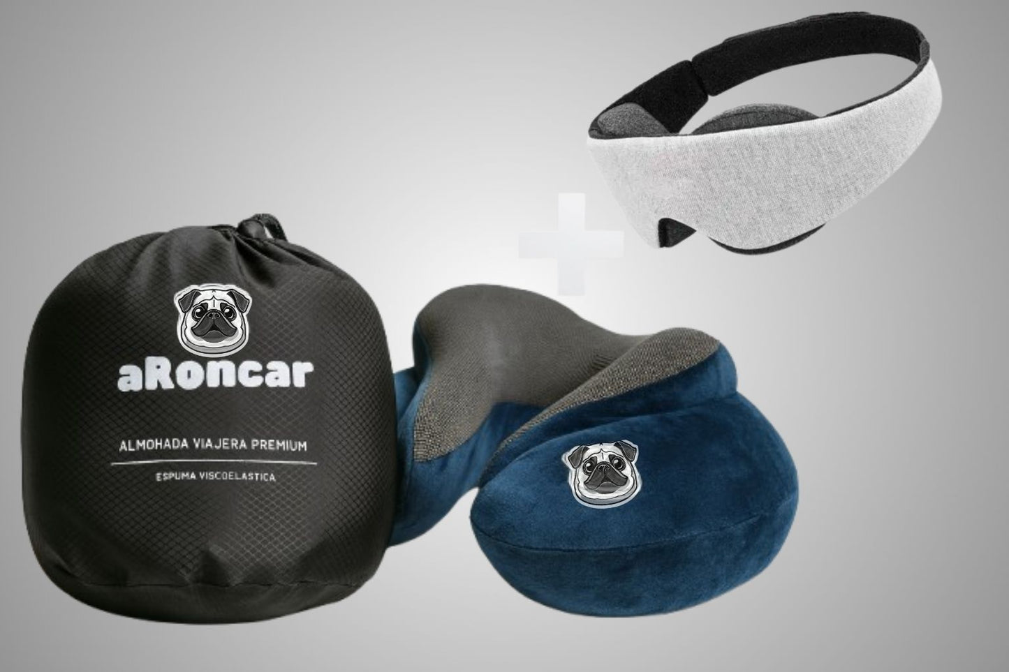 Almohada viajera + Antifaz premium